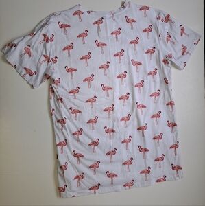 Blind Rooster Men's 90s Flamingo design print short-sleeve t-shirt Large